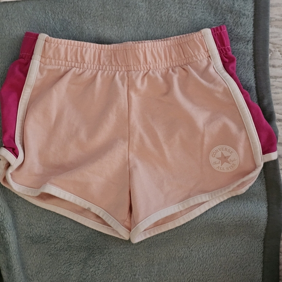 Converse White and Pink Graphic Tee and Shorts Set - Picture 7 of 8